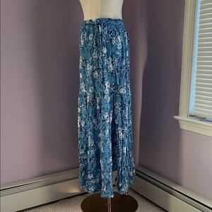 Miami Blue Floral Maxi Skirt